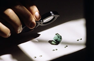 Green Gemstones Imprime: Emerald