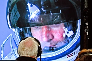Highest Freefall Record Imprime: Felix Baumgartner