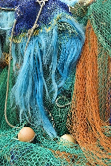 United Kingdom Coastlines Imprime: Fishing nets