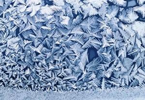 Cold Weather Photography Imprime: Frost on window