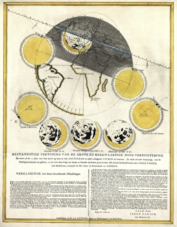 Artefacto histórico de un eclipse solar