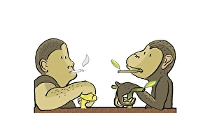 Early Human Tools Imprime: Human evolution, conceptual artwork