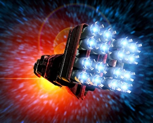 Space Travel Technology Imprime: Hyperdrive, computer artwork