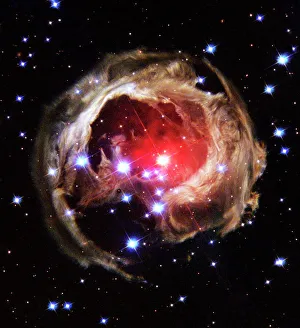 Telescopio Hubble Imprime: Hojas de luz desde una estrella explotada
