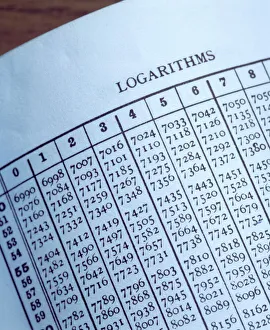 Imágenes fechadas el 12 de mayo de 2004: Tabla de logaritmo