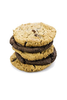Chocolate Chip Cookies Imprime: Mixed stack of cookies
