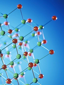 Impresión enmarcada : Modelo molecular
