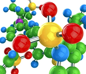 Science Illustrations Online Imprime: Molecular structure