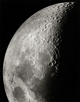 Moon Surface Features Imprime: Moon surface detail