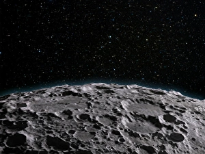 Moon Surface Artwork Imprime: Moons surface, artwork