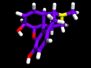 Analgesic Medication Imprime: Morphine molecule