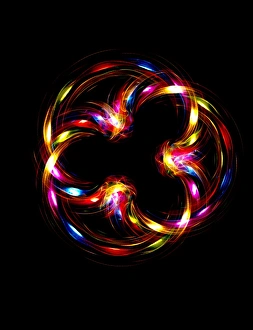LED Light Installation Imprime: Multicoloured lights