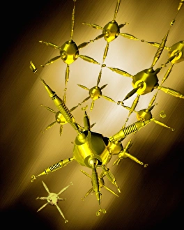 Future Technology Illustration Imprime: Nanotechnology simulators