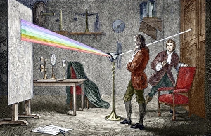 Sir Isaac Newton Imprime: Opticas de Newtons