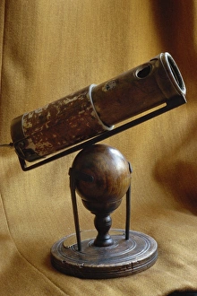 Historical Astronomy Equipment Imprime: Newtons second telescope