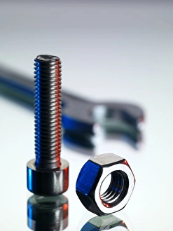 Industrial Hardware Imprime: Nut and bolt
