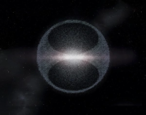 Impresiones de Nube de Oorts. La representación artística de la nube de Oort formada por el núcleo del cometa que se cree que forma un anillo esférico alrededor del sistema solar Imágenes fechadas en enero de 2013: Nube de Oorts, arte
