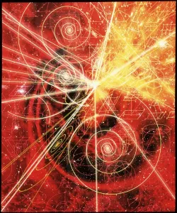 Geometric Patterns Imprime: Particle tracks on geometric patterns