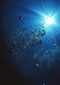 Underwater Air Bubbles Imprime: Scuba bubbles