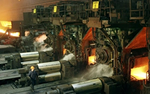 Steel Production Process Imprime: Sheet mill processing molten metal