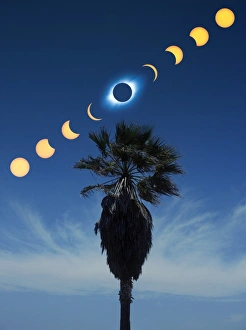 Space Phenomena Images Imprime: Solar eclipse sequence