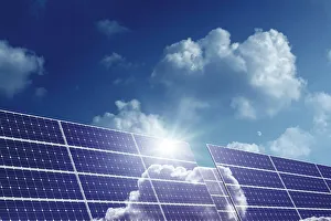 Imágenes fechadas en marzo de 2011: Panels solares en el sol