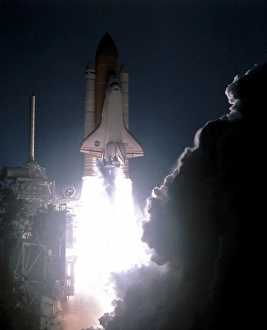 Manned Spaceflight History Imprime: Space Shuttle launch