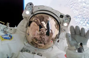 Space Exploration History Imprime: Return to Flight spacewalk