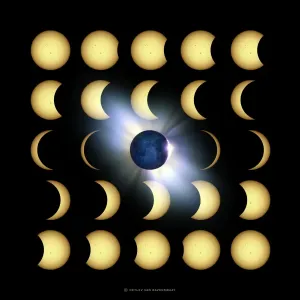 Total Solar Eclipse Imprime: Total solar eclipse, artwork