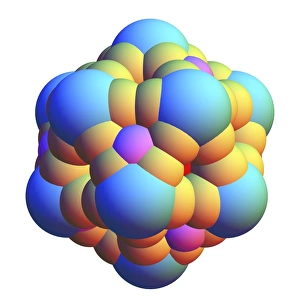 Impresiones de Arte de computadora de esferas que representan una formación geométrica semejante a la forma del virus o una estructura molecular o fractal abstracta Imágenes fechadas en enero de 2011: Forma esférica, arte de forma abstracción