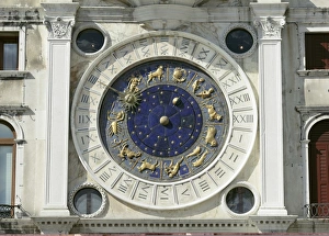Venice Clock Tower Imprime: St Marks Clock, Venice