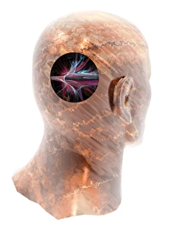Impresiones de Un acertijo de la vida es que el cerebro no puede soportar un golpe, pero una hemorragia cerebral sí lo hace y eso nos deja sin nosotros Imágenes de diciembre de 2008: Ataque visual artístico conceptual