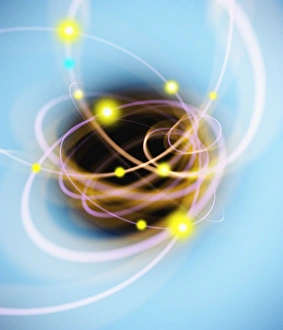 Subatomic Particles Imprime: Subatomic particles abstract