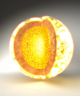 Astronomical Illustration Imprime: Sun internal structure