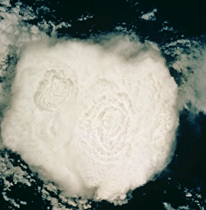 Cumulonimbus Cloud Imprime: Thunderstorm cloud seen from space