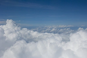 Aerial View Of Clouds Imprime: View above clouds