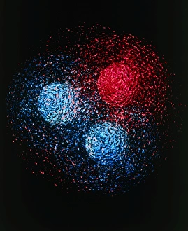 Imágenes fechadas el 12 de diciembre de 2003: Visualización de la estructura del quark del protón.