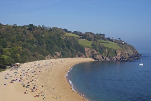 United Kingdom Coastline Imprime: Beach, Blackpool, Devon, England, United Kingdom, Europe