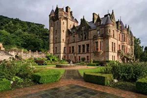 Irlanda Del Norte Imprime: Castillo de Belfast en Belfast en Irlanda del Norte en el Reino Unido y Europa