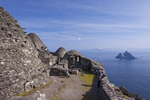 Imágenes fechadas el 13 de abril de 2010: Monasterio celta de Skellig Michael Sitio Patrimonio Mundial de la UNESCO Condado de Kerry