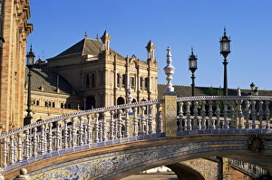 Mediterranean Urban Landscape Imprime: Ceramic bridge