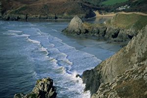 Wales Landscape Photography Imprime: Three Cliffs Bay