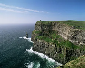Impresiones de Acantilados de la Clifftop del Oeste, Condado de Clare, Munster y Irlanda (República de Irlanda) Europa Imágenes Relacionadas Imprime: Acantilados de la Mehr