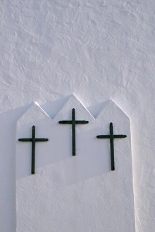 Balearic Islands Travel Destination Imprime: Detail of three crosses