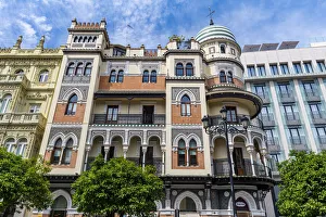 Seville Architecture Imprime: Edificio de La Adriatica, Seville, Andalucia, Spain, Europe
