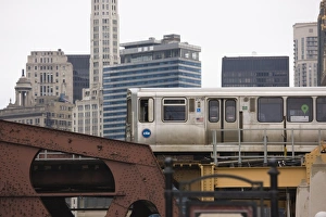 Chicago Elevated Train Imprime: El train on the elevated train system