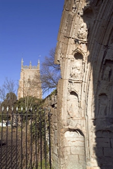 Abadía de Evesham y Parque Abadiales en Evesham. Worcestershire Inglaterra Reino Unido Europa