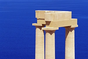 Dodecanese Islands Imprime: Detail of Hellenistic stoa