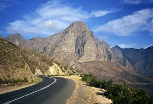Empty Roads In Africa Imprime: The Hex River Valley