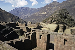 Inca Ruin Peru Imprime: Hitching post of sun